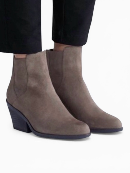 Eileen Fisher Shoes - Eileen Fisher Peer-Su Suede Ankle Booties Size 7
